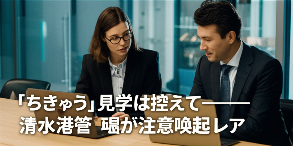 「ちきゅう」見学は控えて──清水港管理局が注意喚起　レア