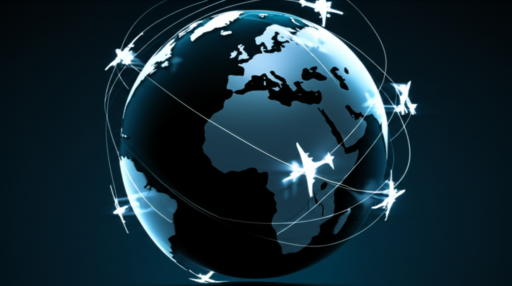 ADS-B 3Dフライトトラッキング 航空機追跡