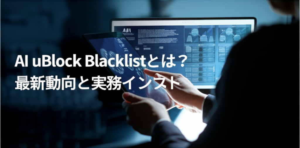 AI uBlock Blacklistとは？最新動向と実務インパクト
