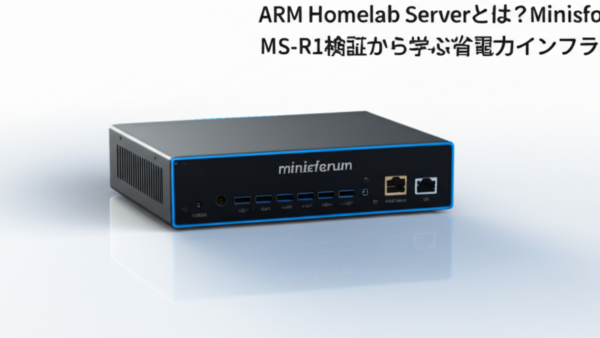 ARM Homelab Serverとは – Minisforum MS-R1検証から学ぶ省電力インフラ設計